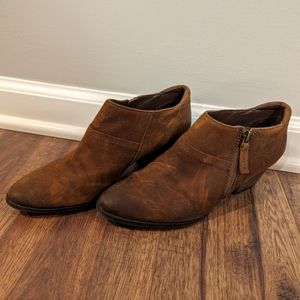 Franco Sarto cognac booties